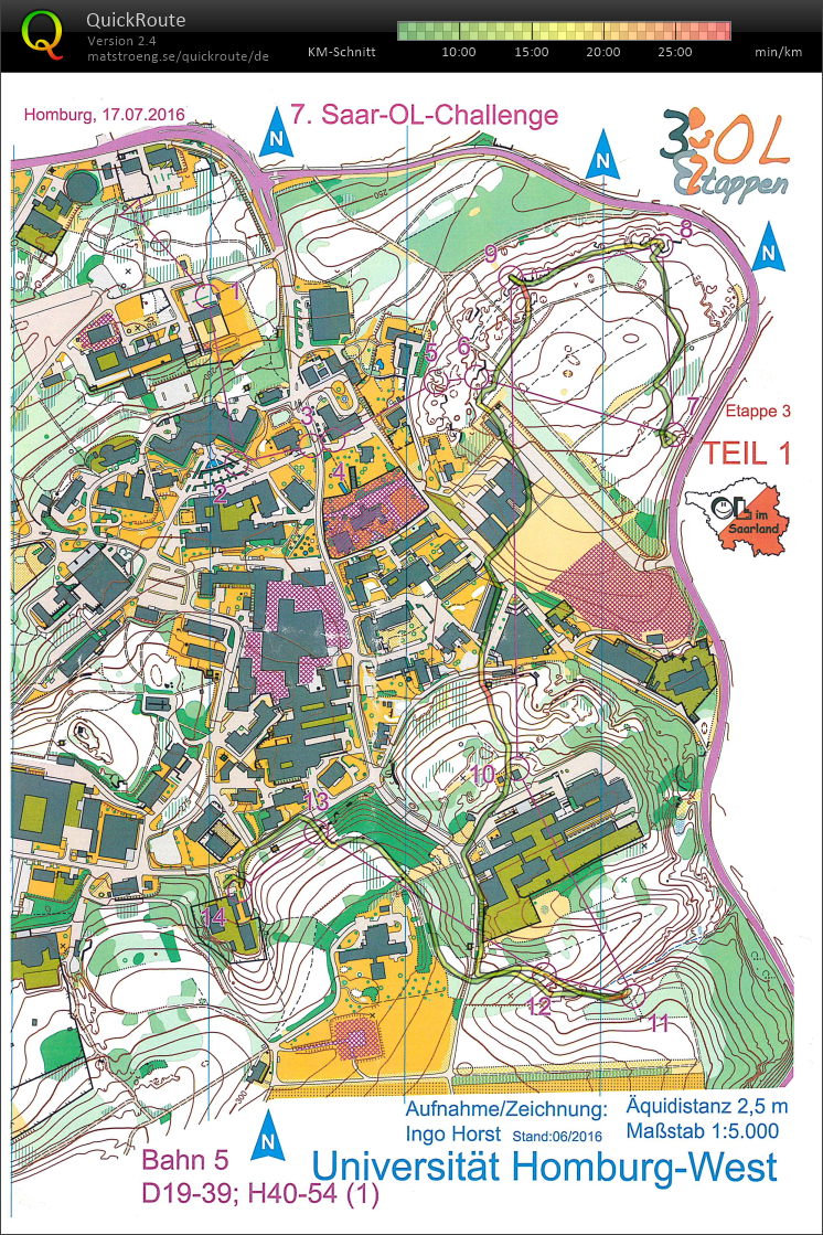 Saar OL Challenge Langdistanz T1 (17/07/2016)