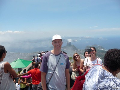 Auf dem Corcovado - Berg wo die Christusstatue steht