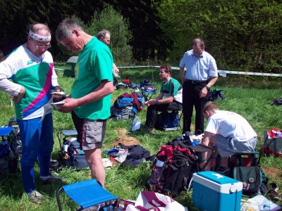 auf der Zielwiese am ersten Tag